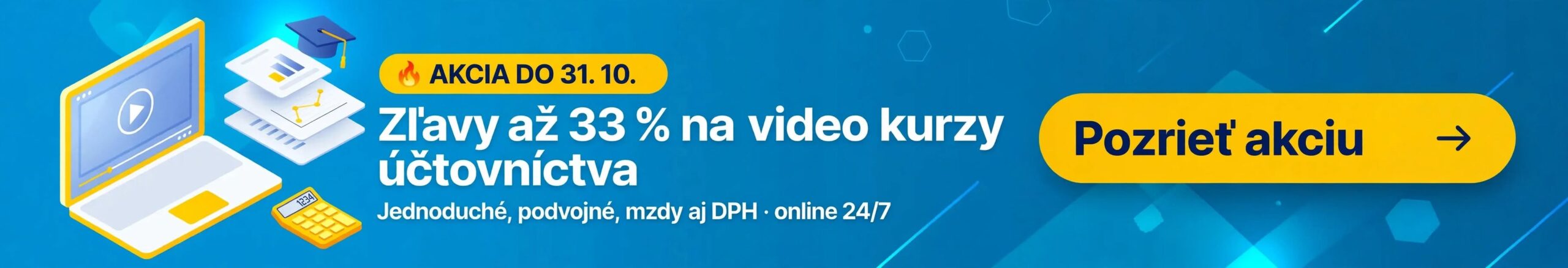 Akcia na účtovné video kurzy